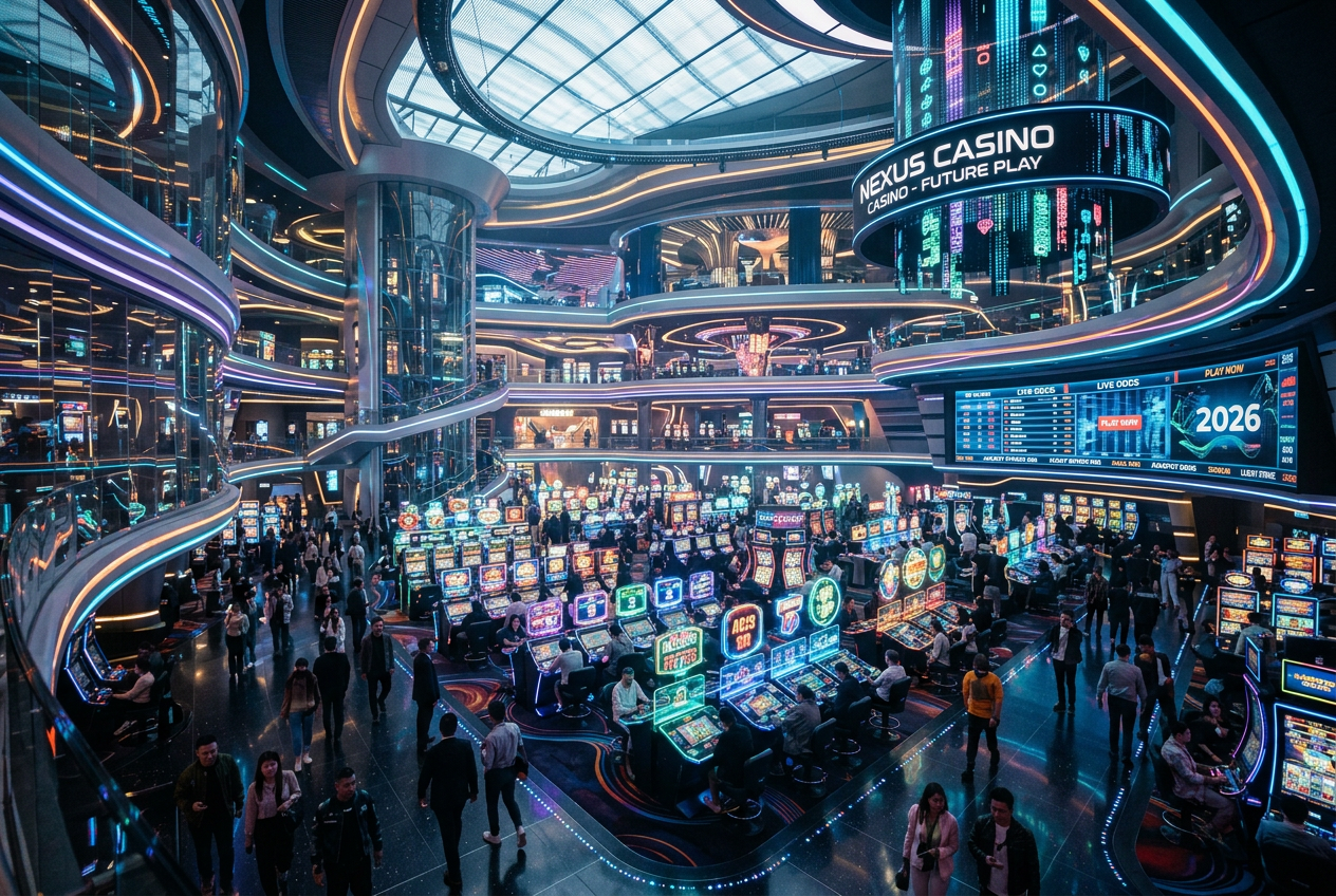 Futurystyczne kasyno online z interfejsem holograficznym 2026